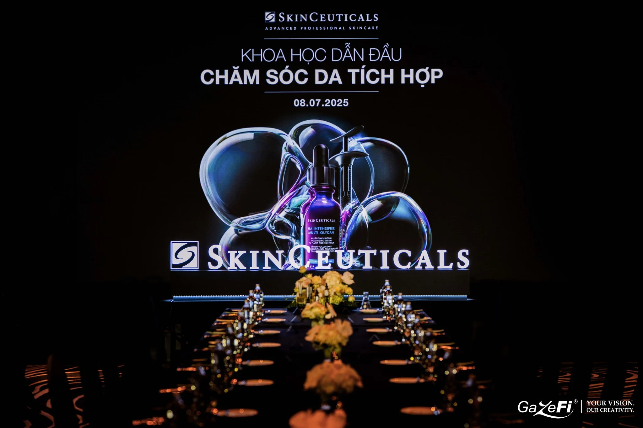 SkinCeuticals interactive bubble installation